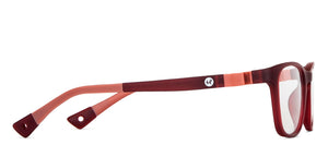 Maroon Rectangle Full Rim Kid Eyeglasses by Hooper-149880