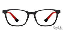 Load image into Gallery viewer, Black Rectangle Full Rim Kid Eyeglasses by Hooper-149882