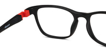 Load image into Gallery viewer, Black Rectangle Full Rim Kid Eyeglasses by Hooper-149882