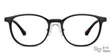 Load image into Gallery viewer, Black Round Full Rim Kids Eyeglasses by Hooper-150701