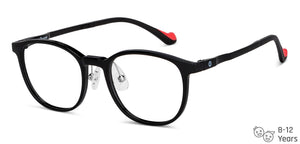 Black Round Full Rim Kids Eyeglasses by Hooper-150701