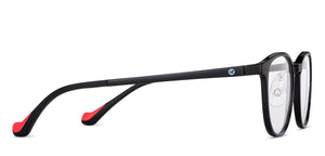 Black Round Full Rim Kids Eyeglasses by Hooper-150701