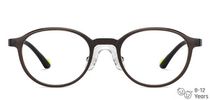 Brown Cat Eye Full Rim Kids Eyeglasses by Hooper-150703