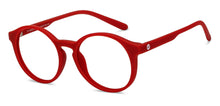 Load image into Gallery viewer, Red Round Full Rim Kids Eyeglasses by Hooper-204146
