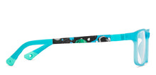 Load image into Gallery viewer, Blue Rectangle Full Rim Kids Eyeglasses by Hooper-213637