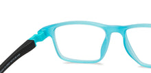 Load image into Gallery viewer, Blue Rectangle Full Rim Kids Eyeglasses by Hooper-213637