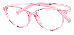 Pink Round Full Rim Kids Eyeglasses by Hooper-208933