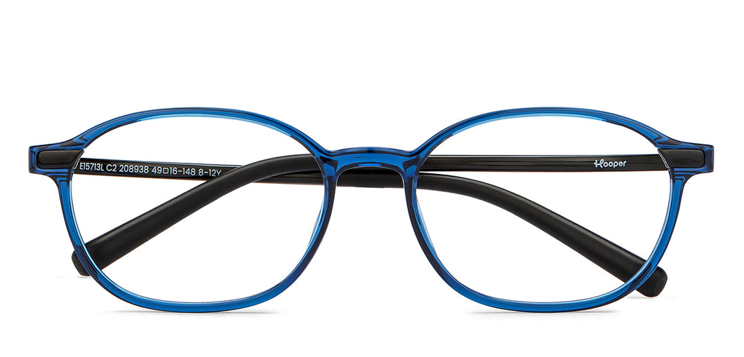 Blue Oval Full Rim Kids Eyeglasses by Hooper-208938