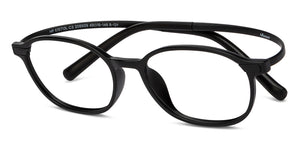 Black Oval Full Rim Kids Eyeglasses by Hooper-208939