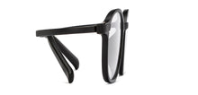 Load image into Gallery viewer, Black Oval Full Rim Kids Eyeglasses by Hooper-208939