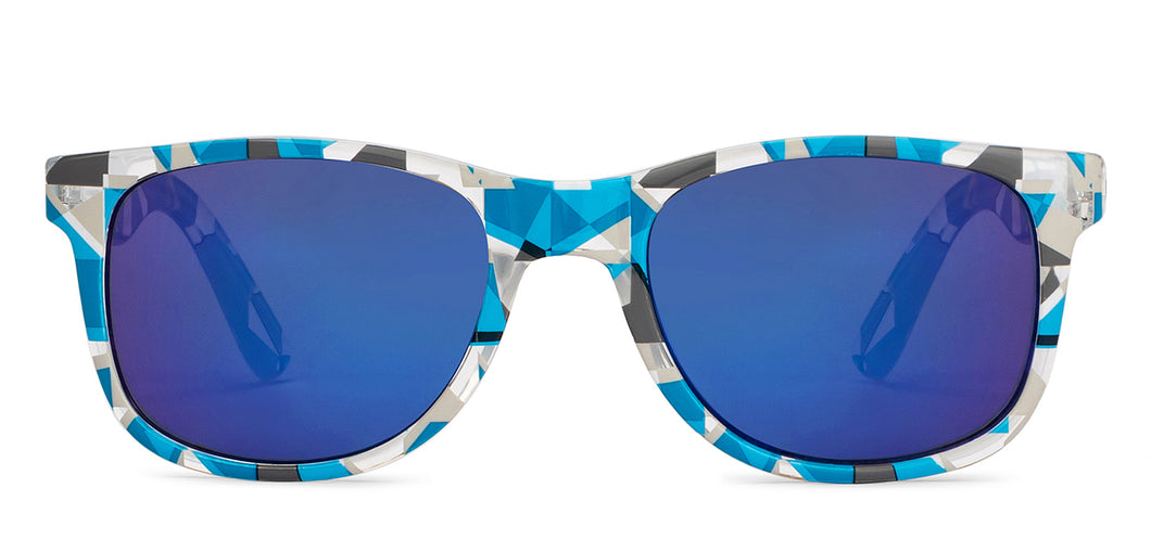 Multicolor Wayfarer Full Rim Kid Sunglasses by Hooper-200933