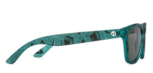 Black Green Wayfarer Full Rim Kid Sunglasses by Hooper-200941