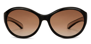 Black Oval Full Rim Kid Sunglasses by Hooper-200943