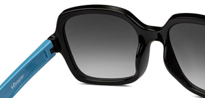 Black Square Full Rim Kid Sunglasses by Hooper-200948