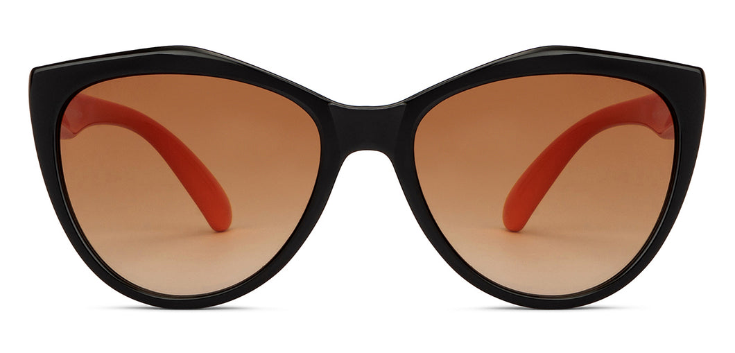 Black Cat Eye Full Rim Kid Sunglasses by Hooper-200951