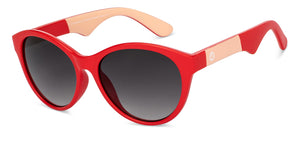 Red Cat Eye Full Rim Kid Sunglasses by Hooper-200957