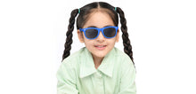 Load image into Gallery viewer, Blue Wayfarer Full Rim Kids Sunglasses by Hooper-209783