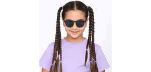 Black Round Full Rim Kids Sunglasses by Hooper-209794