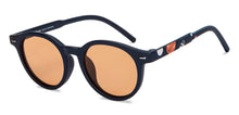Load image into Gallery viewer, Blue Round Full Rim Kids Sunglasses by Hooper-213651