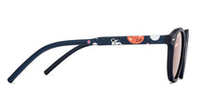 Load image into Gallery viewer, Blue Round Full Rim Kids Sunglasses by Hooper-213651