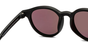 Black Round Full Rim Kids Sunglasses by Hooper-213652