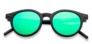 Black Round Full Rim Kids Sunglasses by Hooper-213652