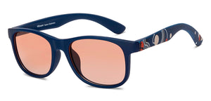 Blue Wayfarer Full Rim Kids Sunglasses by Hooper-213655