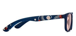 Blue Wayfarer Full Rim Kids Sunglasses by Hooper-213655