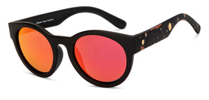 Black Round Full Rim Kids Sunglasses by Hooper-213657