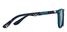 Load image into Gallery viewer, Green Geometric Full Rim Kids Sunglasses by Hooper-213660