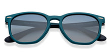 Load image into Gallery viewer, Green Geometric Full Rim Kids Sunglasses by Hooper-213660