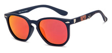 Load image into Gallery viewer, Black Geometric Full Rim Kids Sunglasses by Hooper-213661