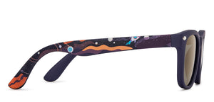 Black Wayfarer Full Rim Kids Sunglasses by Hooper-213663