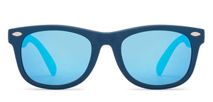 Blue Wayfarer Full Rim Kids Sunglasses by Hooper-213664