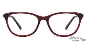 Red Cat Eye Full Rim Women Eyeglasses by Vincent Chase Online-140661