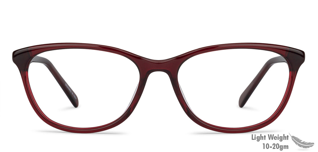 Red Cat Eye Full Rim Women Eyeglasses by Vincent Chase Online-140661