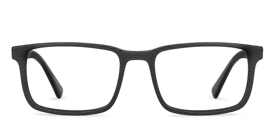 Grey Rectangle Full Rim Unisex Eyeglasses by Vincent Chase Online-140727