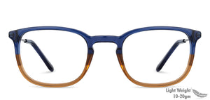 Blue Square Full Rim Unisex Eyeglasses by Vincent Chase Essentials-140748