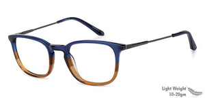Blue Square Full Rim Unisex Eyeglasses by Vincent Chase Essentials-140748