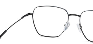 Black Square Full Rim Unisex Eyeglasses by John Jacobs-145497