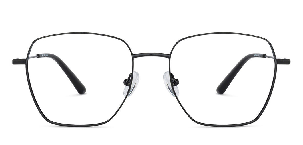 Black Square Full Rim Unisex Eyeglasses by John Jacobs-145497