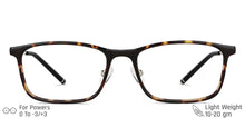 Load image into Gallery viewer, Brown Rectangle Full Rim Unisex Eyeglasses by John Jacobs Computer Glasses-142162