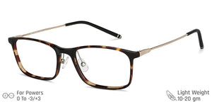 Brown Rectangle Full Rim Unisex Eyeglasses by John Jacobs Computer Glasses-142162