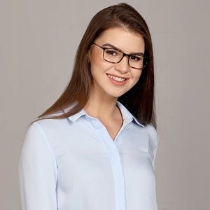 Brown Rectangle Full Rim Unisex Eyeglasses by John Jacobs Computer Glasses-142162