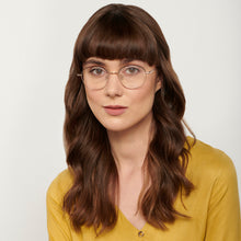 Load image into Gallery viewer, Gold Hexagonal Full Rim Unisex Eyeglasses by John Jacobs-136308