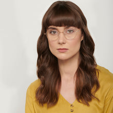 Load image into Gallery viewer, Gold Hexagonal Full Rim Unisex Eyeglasses by John Jacobs-136309