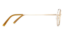 Load image into Gallery viewer, Gold Hexagonal Full Rim Unisex Eyeglasses by John Jacobs-136309