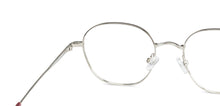 Load image into Gallery viewer, Silver Hexagonal Full Rim Unisex Eyeglasses by John Jacobs-136310