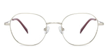 Load image into Gallery viewer, Silver Hexagonal Full Rim Unisex Eyeglasses by John Jacobs-136310
