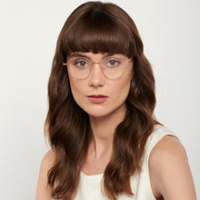 Load image into Gallery viewer, Gold Hexagonal Full Rim Unisex Eyeglasses by John Jacobs-136312